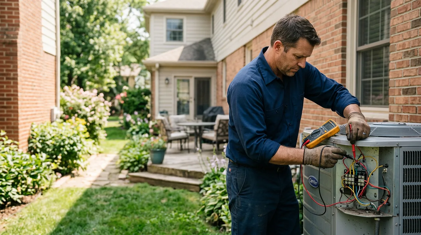 HVAC technician working near Silver Lake, MN